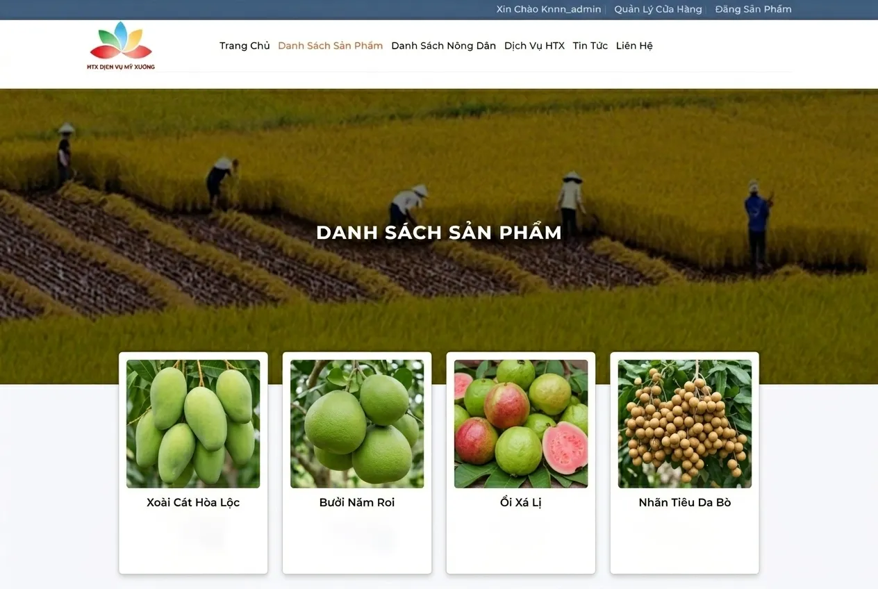 Xây dựng nền tảng website nông nghiệp chuyên nghiệp