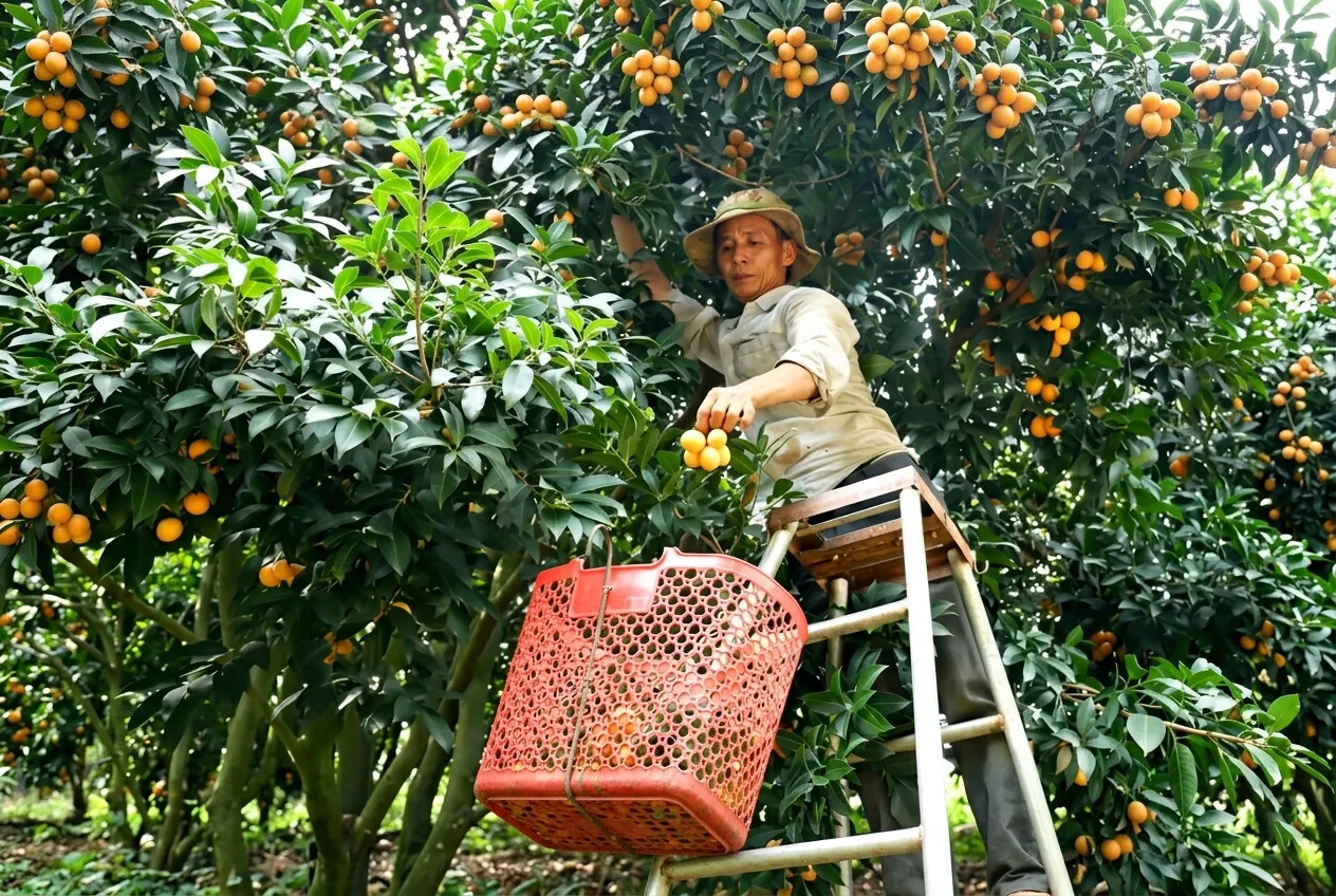 Vựa quýt hồng Lai Vung