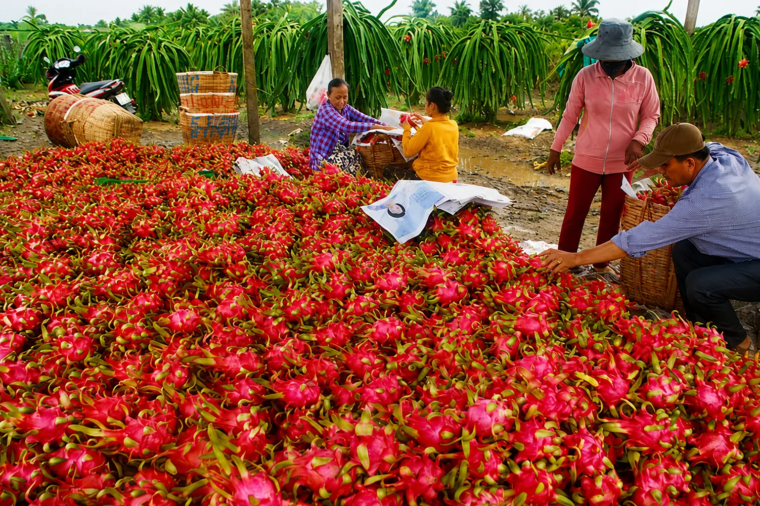 Kiểm tra trước khi xuất khẩu trái thanh long